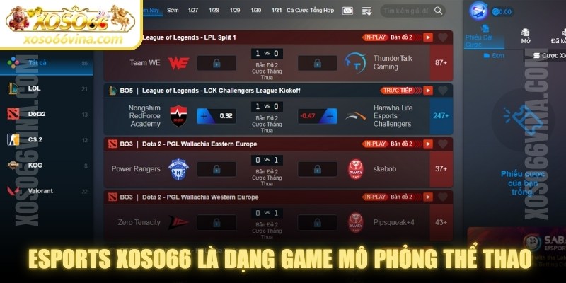 Esports XOSO66 VINA 2026 | Thể thao điện tử đa dạng - XOVN.WEBSITE